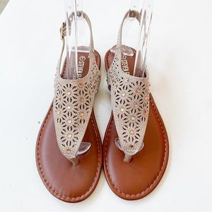 Steven Ella Rosegold Glitter Sandals B16227